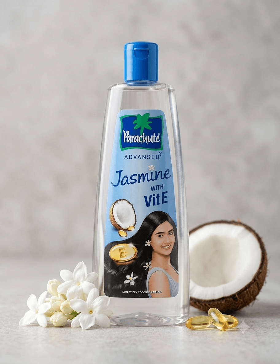 Parachute Advanced Jasmine with Vit E Non-Sticky Coconut Hair Oil.500 ml