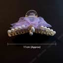Pearl Flower Hair Clutcher 1PC view 2