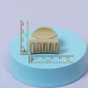 Matte Rectangle Mini Hair Claw 1Pc view 2