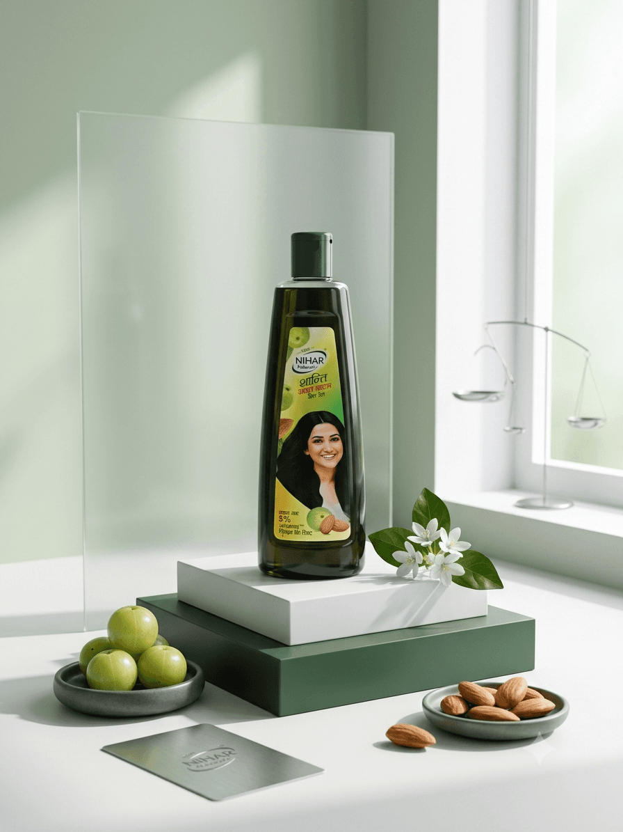 Nihar Naturals Shanti Badam Amla Hair Oil 175ml