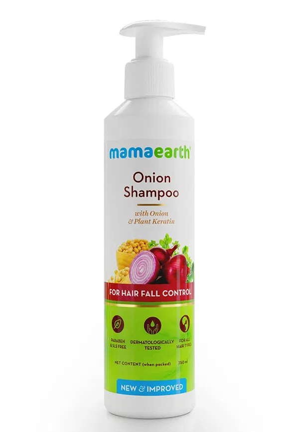 Onion Hair Fall Shampoo For Hair Growth & Hair Fall Control | Size: 250 ml By mamaearth