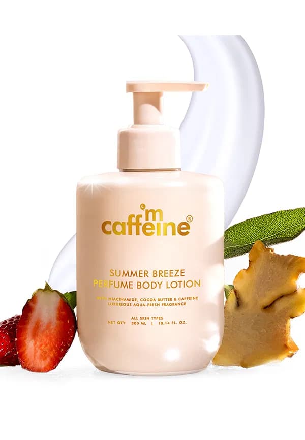 Summer Breeze Perfume Body Lotion with Niacinamide & Cocoa Butter | Size: 300 ml By mCaffeine